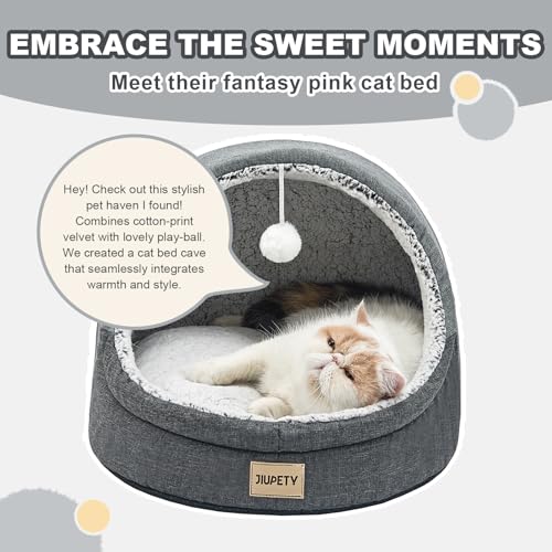 Cute Cat Beds for Indoor Cats (Medium / Dark Gray)