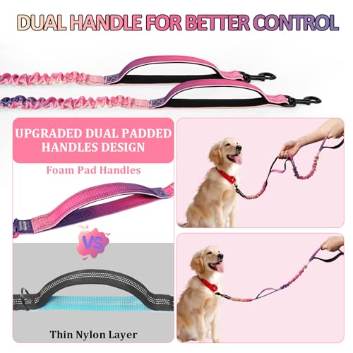 Hands Free Dog Leash for Dogs with Pouch (Gradient color)