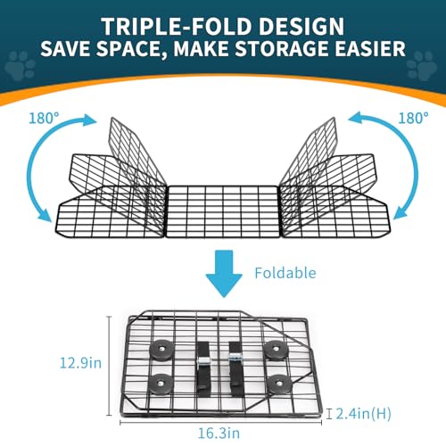 Dog Car Barrier for SUVs (64.5 Inch [Triple Folding])