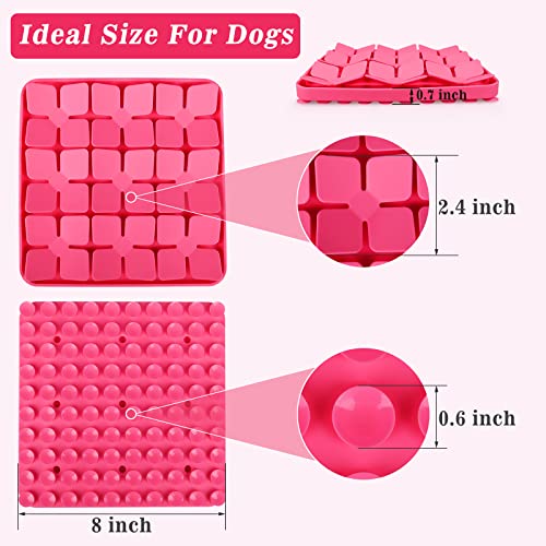 Snuffle Mat for Dogs (S-8"X8" / Pink-S)
