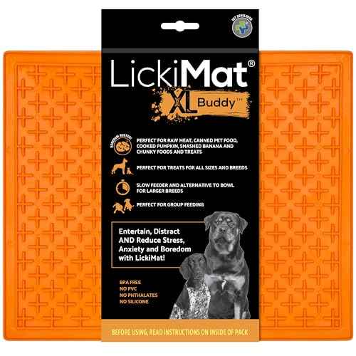 X Large Breed Buddy Dog Lick Mat (Orange)