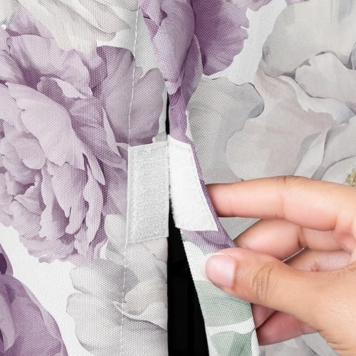 48in. Large Dog Crate Cover (Purple and Ivory Peony / 48.0"L x 32.5"W x 30.5"H)