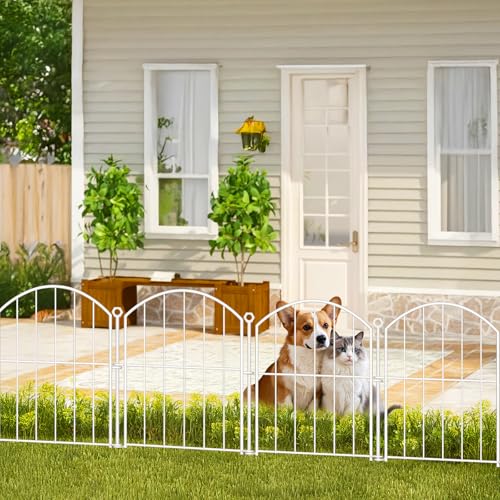 Decorative Garden Fence (White / 17 in(H))