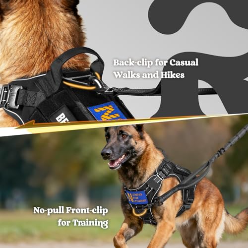 Tactical Dog Harness for Small (Black Reflex / Small)