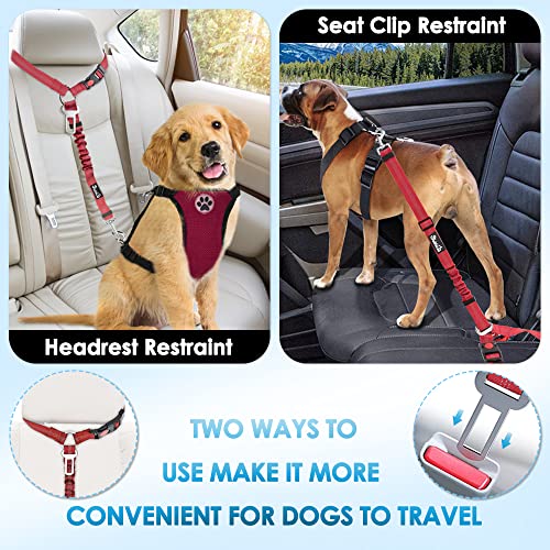 Dog Seat Belt for Car (C.Red)