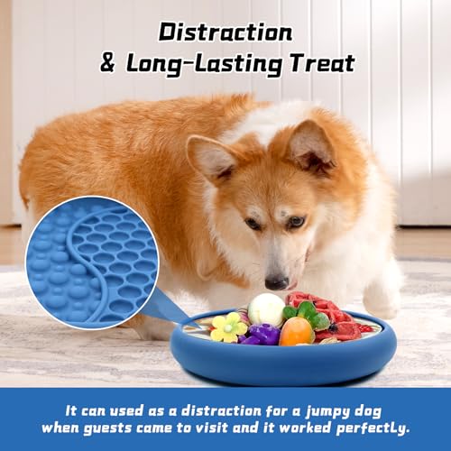 Dog Lick Bowl (Dark Blue / Large)
