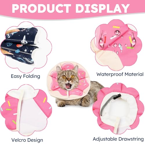 Cat Cone Collar Soft (Donut Pink / Small)