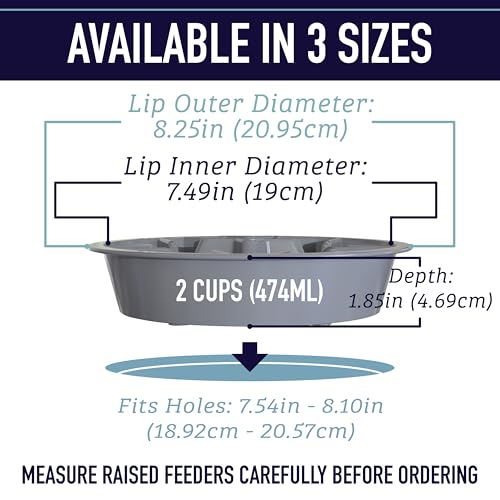 2 Pack Slow Feeder Dog Bowls (2 Cup / Gray Bundle)