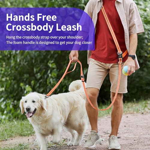 Hands Free Dog Leash by Kazazoo (OrangeM / M)