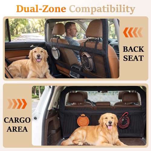 Heavy Duty Dog Car Barrier with Sturdy Metal Frame (Medium)