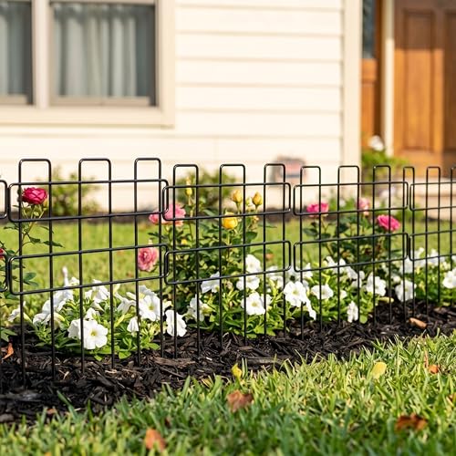 Garden Fence Animal Barrier (Black x 10)