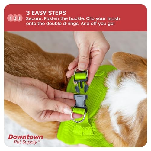 Step in Dog Harness for Small Dogs No Pull (X-Small / Atomic Yellow)