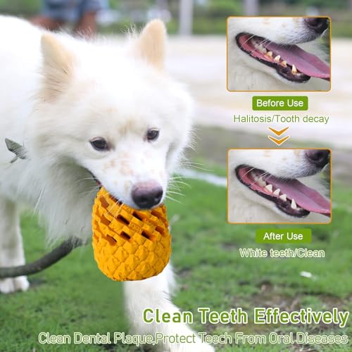 Indestructible Pineapple Dog Toy (7.1 In)