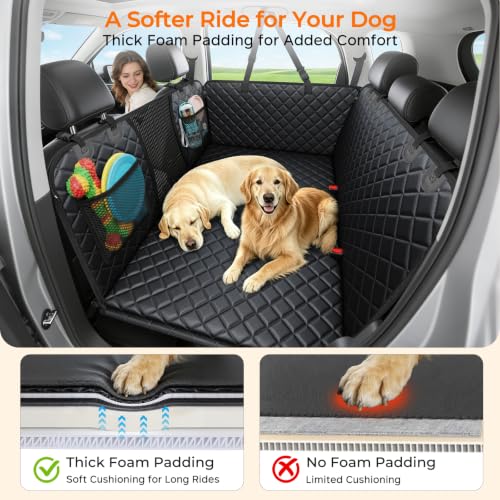 Back Seat Extender for Dogs (Black / M - Cars / Full Size SUVs)
