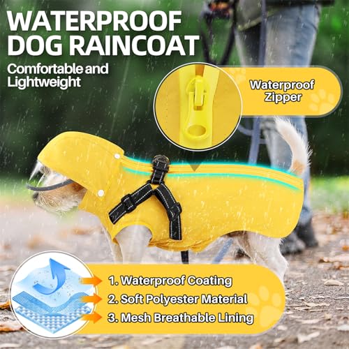 Dog Raincoat Waterproof (X-Small / Yellow)