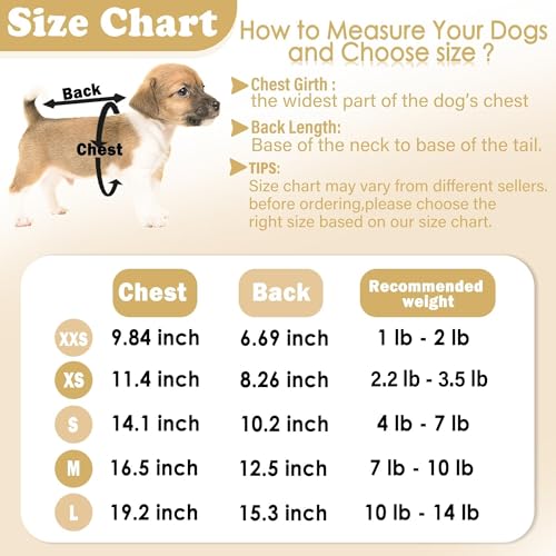 2 Pack Dog Sweater for Small Dogs (X-Small / Brown+Grey)