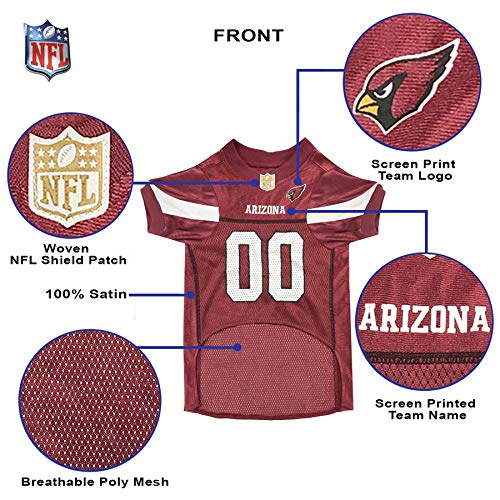 NFL NFC West Mesh Jersey for Dogs (Medium / Arizona Cardinals)