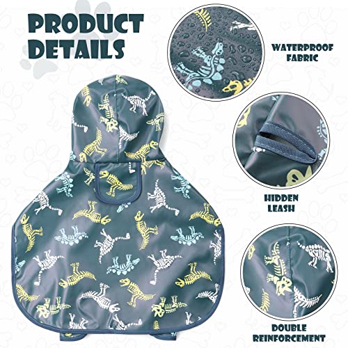 Dog Raincoat for Small Dogs (Small(Label Size:L) / Green)