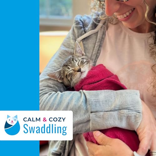 Calm & Cozy® Cat Swaddle Wrap for Large Cats (Large / Turquoise)