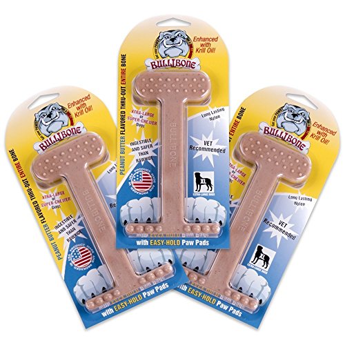 Nylon Dog Chew Toy for Aggressive Chewers (XL - 3 Pack)