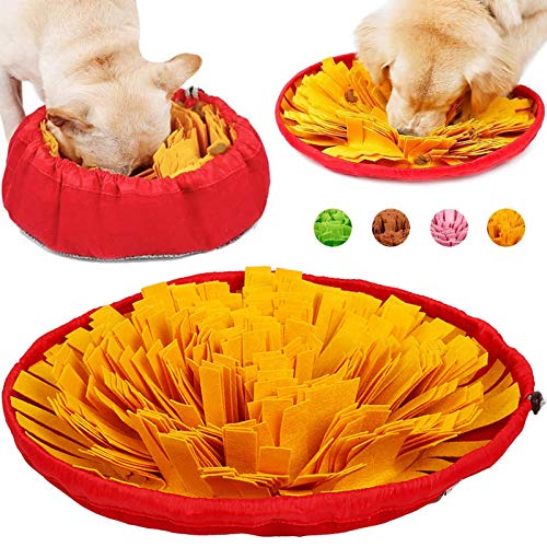 Pet Snuffle Mat for Dogs (yellow)