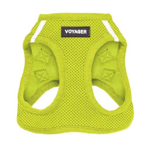 Voyager Step in Air Dog Vest Harness (Lime Green / S (Chest: 14.5 - 16"))