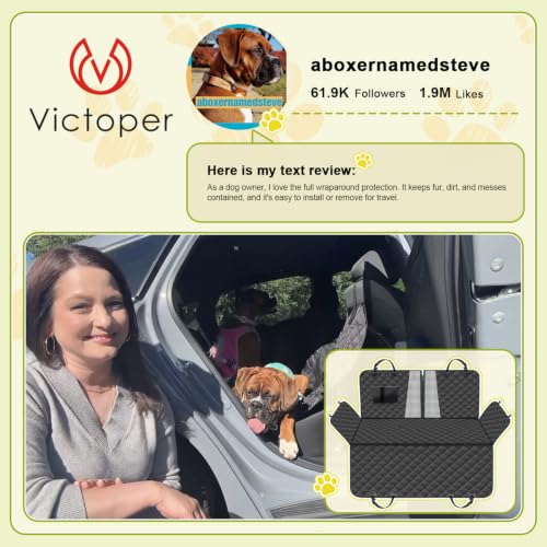 Dog Car Seat Cover (Black / Standard (53.9*57.9 ))