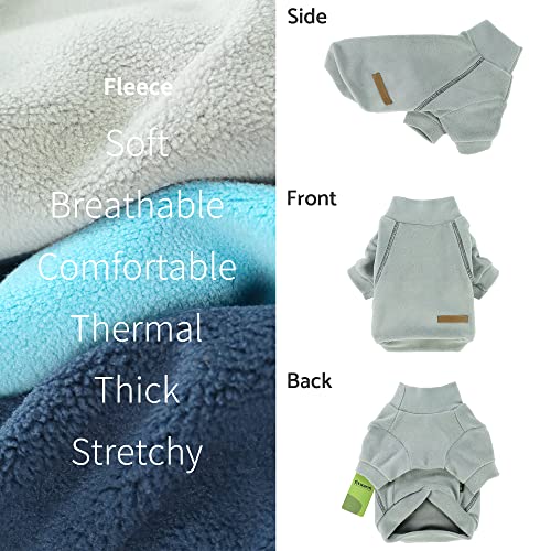 3 Pack Classic Fleece Dog Sweater (X-Large / Blue-Grey-Navy)