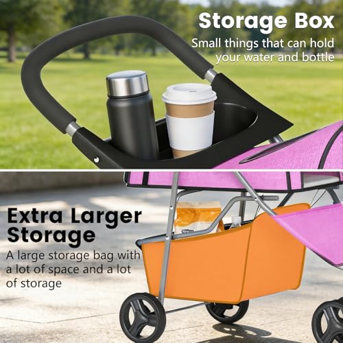 3 Wheel Pet Stroller (Pink)