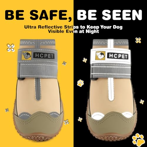 Dog Shoes for Dogs (Khaki / Width 2.16 in)