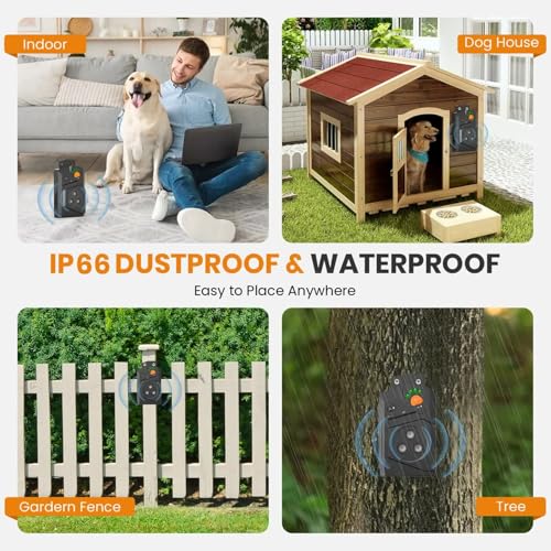 Automatic Anti Barking Device for Dogs (Black)