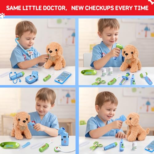 Doctor Kit for Kids with Puppy (Blue with Doll)