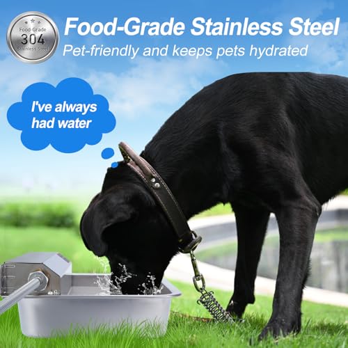1Gal 3.8L Automatic Water Dispenser for Dogs (SS-sliver)