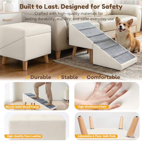 Dog Ramp for Couch (White)