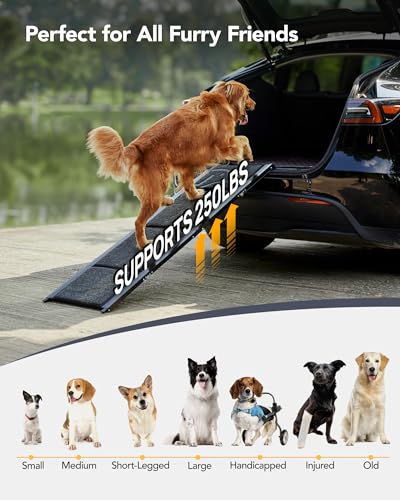 Dog Ramp for Car (Upgraded 71'' L x 19.7" W)