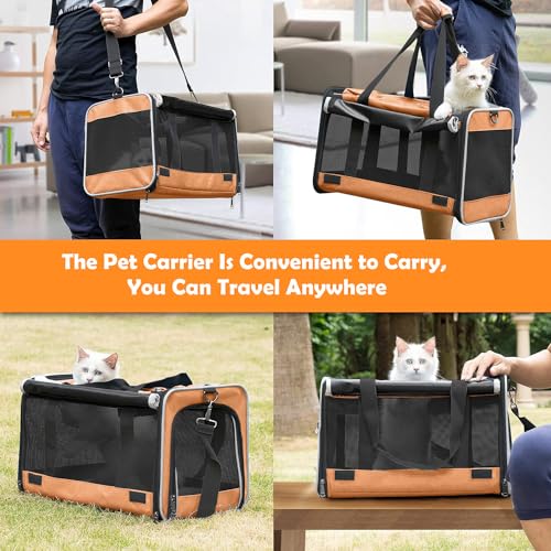 Dog Carry Bag Puppy (Muskmelon-Orange / 18.1"L x 11.8"W x 11.8"H)