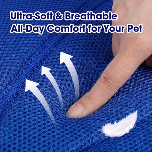 Soft Dog Recovery Cone Collar (Blue / L(Neck Girth:13.4-17.3in))