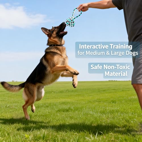 Natural Cotton Dog Rope Toys (colorful-8PCS)