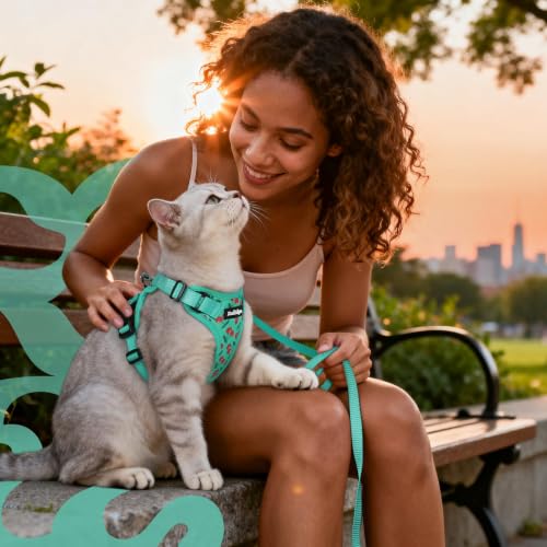 Cat Harness and Leash Set (M / Cherry Grove)