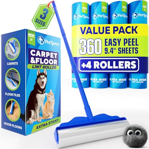 Large Lint Roller with 3 Refills