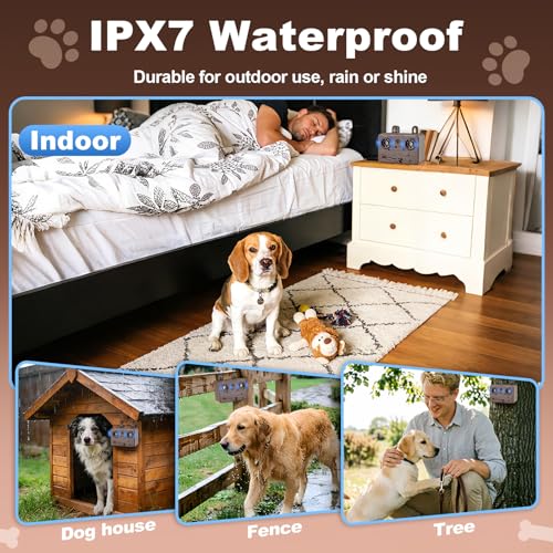 2 Pack Anti Barking Device for Dogs (Brown)