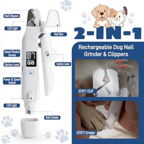 Dog Nail Clippers with Light