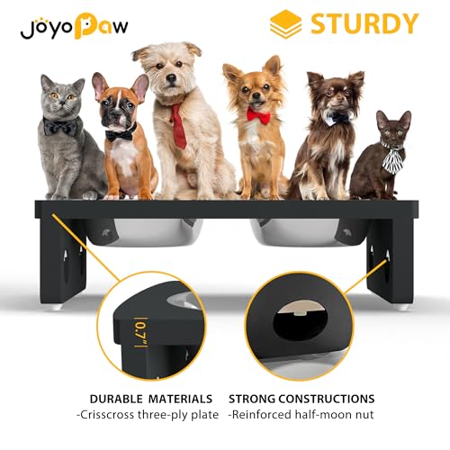 Elevated Dog Bowls (Black / Small: 4'' Tall-20 oz Bowl)