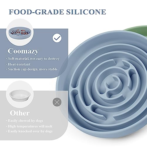 Slow Feeder Dog Bowl (Light Blue / L)