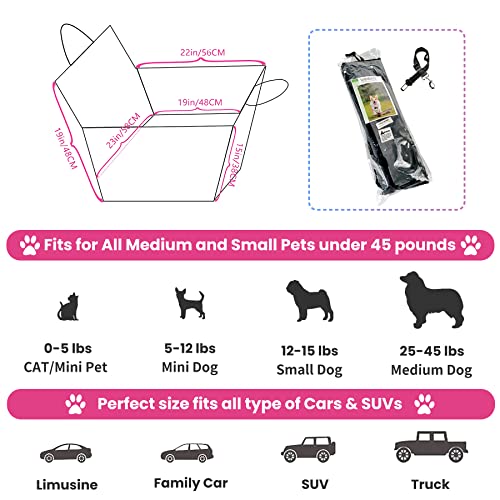 2PCS Car Door Protector for Dogs Pet Car Cover (Cream)