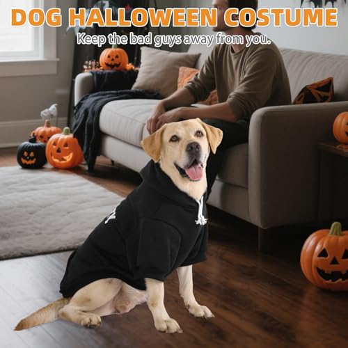 Security Dog Hoodie (Black（Security） / Large)