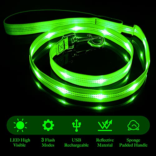 LED Dog Leash (GreenⅡ)