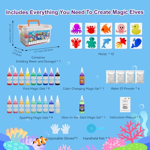 Magic Water Elf Toy Kit (20 Sea Creature Colors)