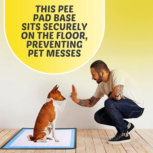 Dog Pee Pad Holder Tray Fits for 28” x 30” Pee Pads (30 x 28 Inches / Gray)