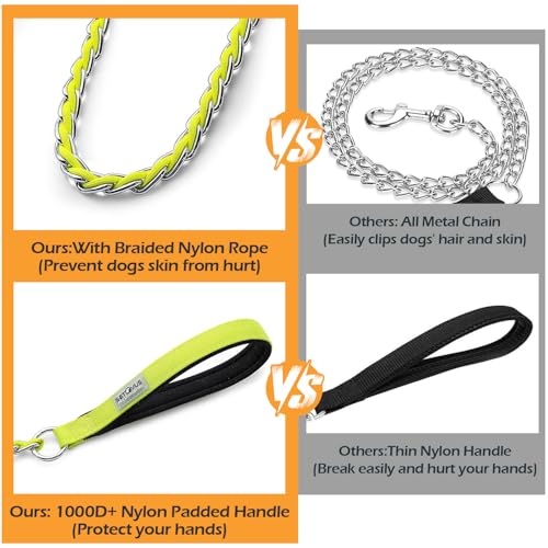 Chain Dog Leash (Yellow / 4FT(5-30lb))